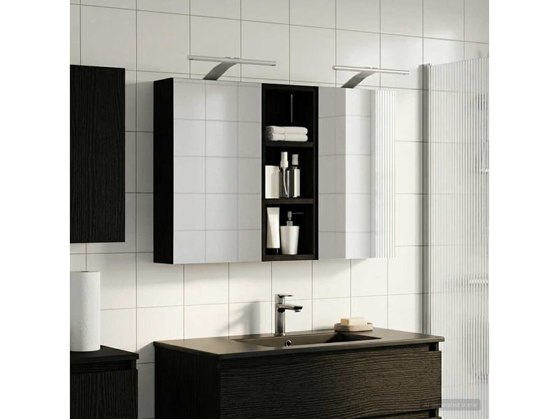  Ensemble de meubles de salle de bain 3 pcs 80x10.5x50 cm shl574  - Conforama B