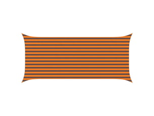 Voile d'ombre - voile d'ombrage - voile parasol orange et marron 2 x 4,5 m 100 % polyester oxford