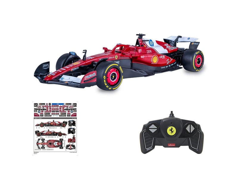 Voiture télécommandée ferrari sf-25 1:18 rouge 2,4ghz 402260 - Conforama D