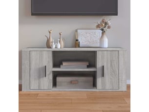 Meuble tv coloris gris 100 cm <strong></strong>  <strong></strong>