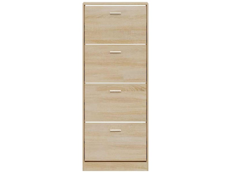  Meuble à chaussure | armoire à chaussures chêne 59x17x150 cm bois d'ingénierie  - Conforama D
