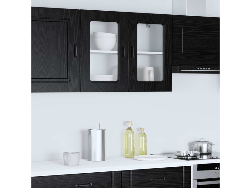  Panneau de lave-vaisselle kalmar chêne noir 80x31x60cm shl1779  - Conforama D