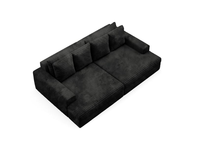 Canapé caldo tilia à confort élevé couleur : tilia noir - Conforama C