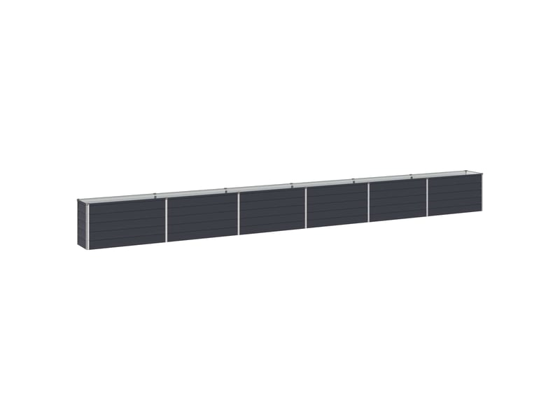  Jardinière - jardin surélevé anthracite 600 x 40 x 55 cm  - Conforama A