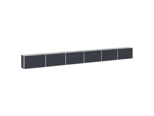 Jardinière - jardin surélevé anthracite 600 x 40 x 55 cm