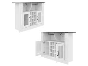 Vitrine 120 x 35 x 84 cm éclairage led meuble de rangement porte-verres à vin râteliers à vin amovibles espace bar à café rangement boissons style moderne rangement bouteilles de vin