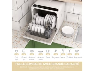 Lave vaisselle compact <strong></strong> - 4 couvert(s) 63 dB