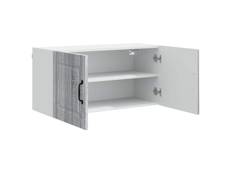  Meuble mural de cuisine, armoire de cuisine gris sonoma 80x31x40cm  - Conforama E
