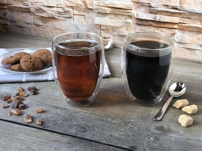  Verre thermique à double paroi 350 ml pour café thé latte macchiato lot de 2  - Conforama E