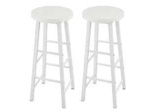tabouret de bar  PANGIVO T5828P516660 - blanc hauteur d'assise 71 cm vendu Par paire