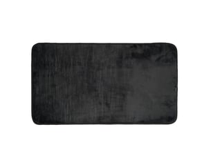 Tapis uni en flanelle flanou 60x110cm noir