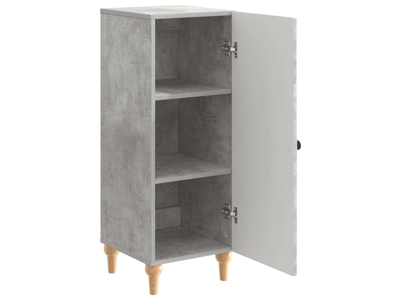  Buffet - bahut - meuble de rangement gris béton 33 x 34,5 x 90 cm bois d'ingénierie  - Conforama E