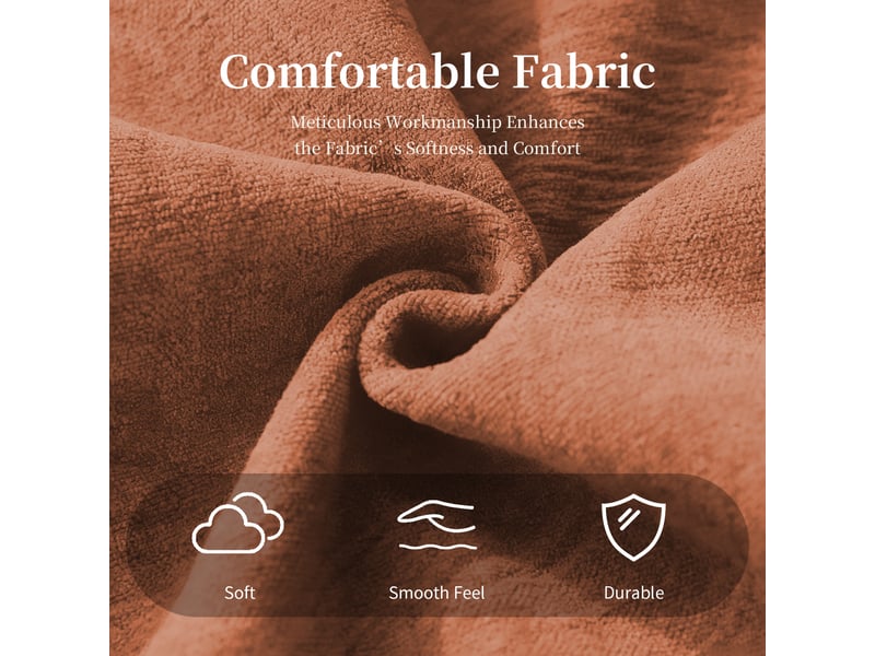  Canapé 2 places élégant avec dossier incurvé capitonné, design compact  - Conforama D