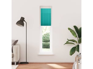 Store plissé, store de fenêtre vert pétrole 50x200 cm largeur du tissu 49,4 cm cf47090