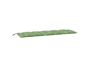 Coussin de banc de jardin, coussin d'assise motif de feuilles 180x50x7 cm cf52759