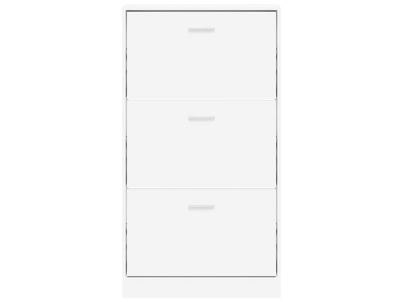  Meuble à chaussures, armoire à chaussures blanc 59x17x108 cm bois d'ingénierie  - Conforama D
