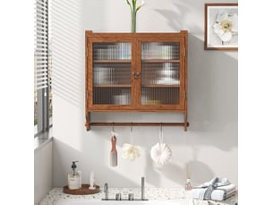 Vitrine coloris marron 3 étagère(s) HAUSS SPOLE - 63 cmx60 cm