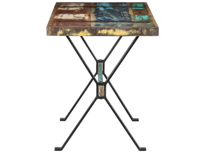  Table à manger, table de salle à manger 120x60x76 cm bois de récupération massif  - Conforama C