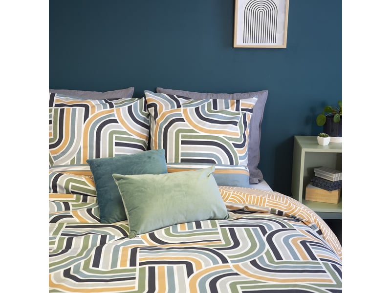  Parure de lit 220x240 cm coton bci loute PD23227 - Conforama C