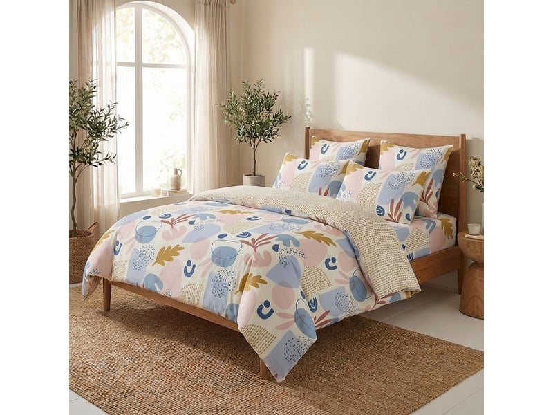  Parure de lit 220x240 cm coton anisa PD25473 - Conforama C