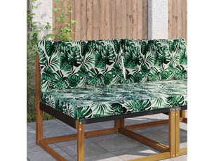 Coussin de canapé d'extérieur, coussin de chaise polyester motif feuilles cf54120