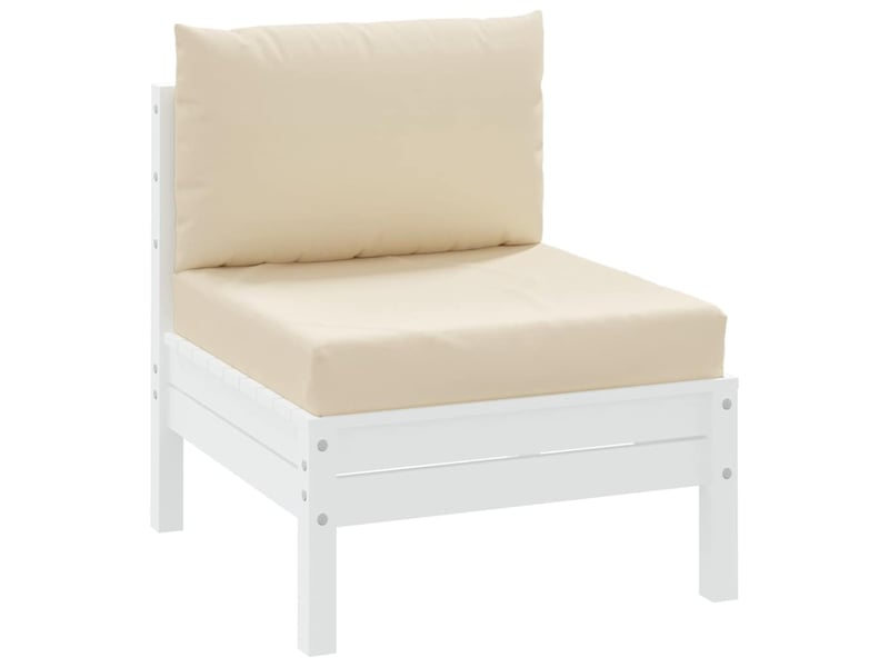  Lot de 2 coussins de palette, coussins de canapé beige tissu oxford cf59494  - Conforama C