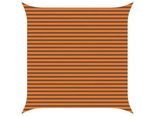 Voile d'ombre - voile d'ombrage - voile parasol 4 x 4 m 100 % polyester oxford carré