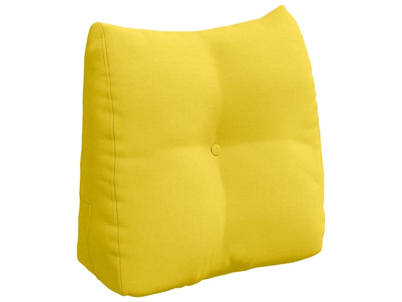  Coussin de dos, coussin de dossier jaune clair 45 x 24 x 50 cm tissu cf54784  - Conforama A