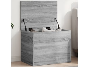 Boîte de rangement, coffre de rangement sonoma gris 60x42x46 cm bois d'ingénierie