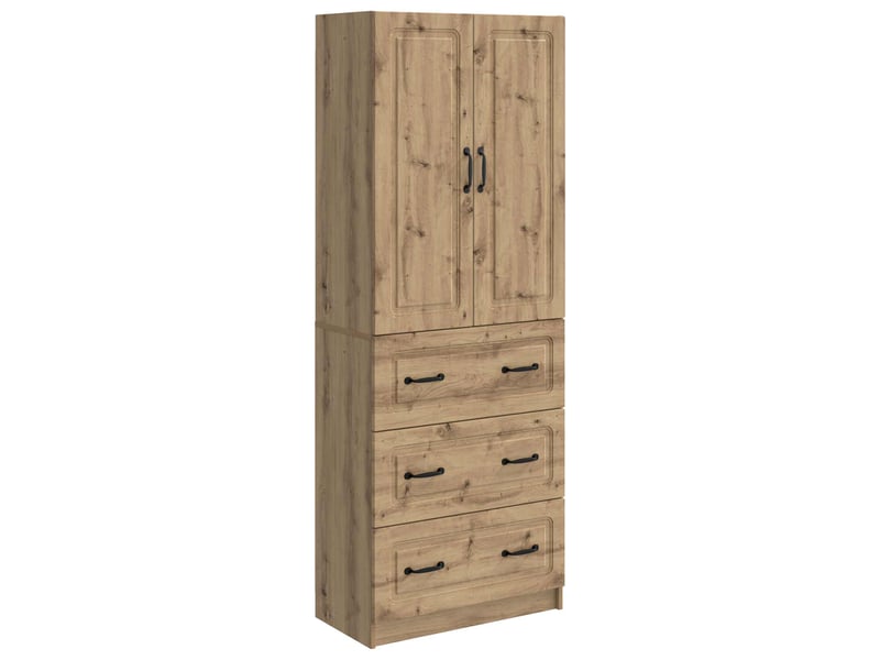  Ensemble de meubles 2 pcs, rangement de salon 66 x 34,5 x 87 cm bois d'ingénierie shl8988  - Conforama A
