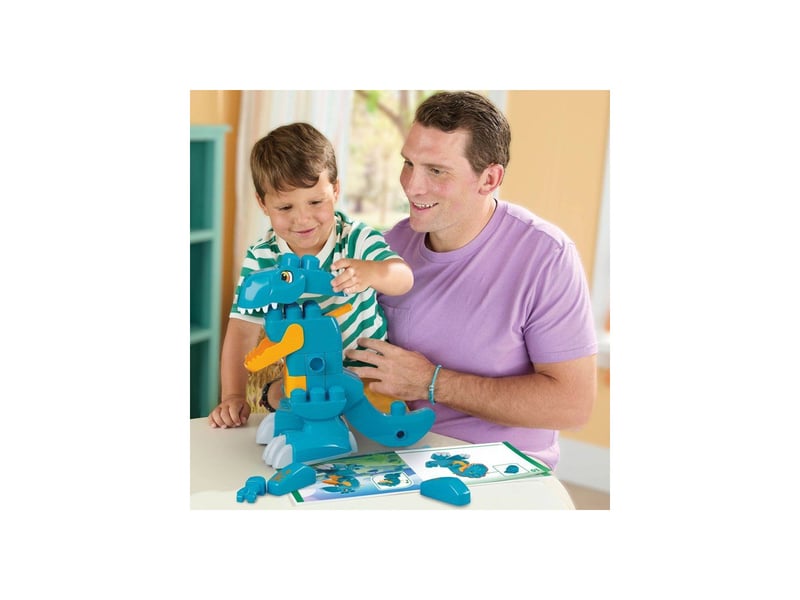  Jeu de construction dinos 3 en 1 transformable t rex chomp 25 pieces roues MEG0194735379385 - Conforama B