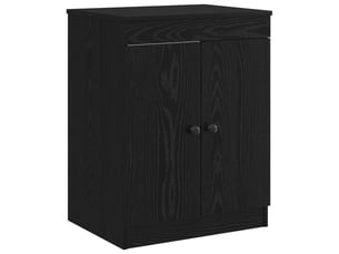 Armoire de salle de bain, meuble de rangement noir 54x41x70 cm bois d'ingénierie