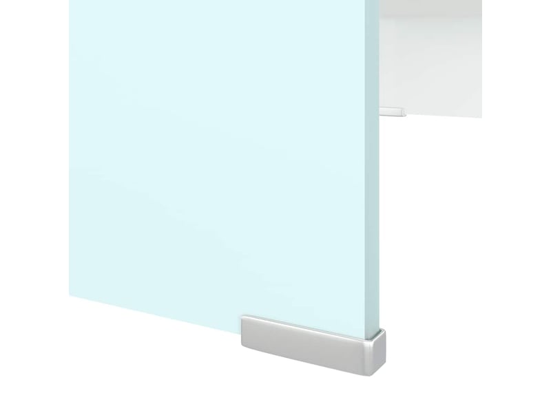  Meuble tv - banc tv - meuble de rangementsupport pour moniteur 70x30x13 cm verre vert  - Conforama E