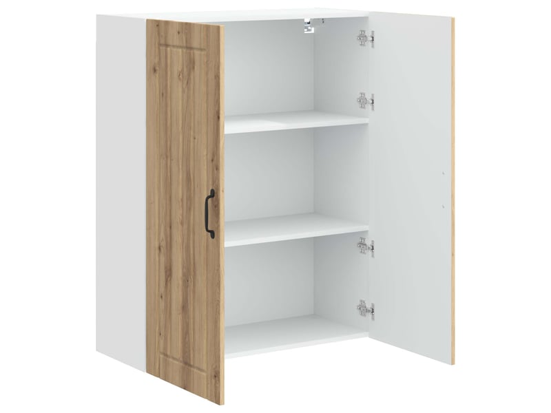  Meuble mural de cuisine, armoire de cuisine chêne artisanal 80x31x100cm shl8964  - Conforama E