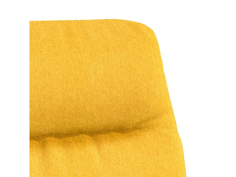  Vidaxl chaise de détente et repose-pied jaune moutarde tissu  - Conforama E