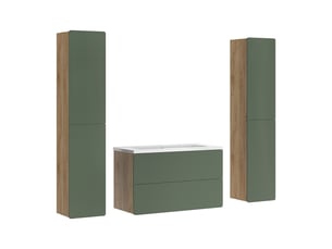 Vicco ensemble de meubles de salle de bain, vertchêne doré, 4 pièces