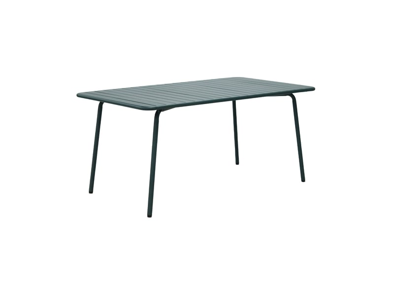  Ensemble table de jardin + 4 chaises en métal vert sapin - baca  - Conforama C