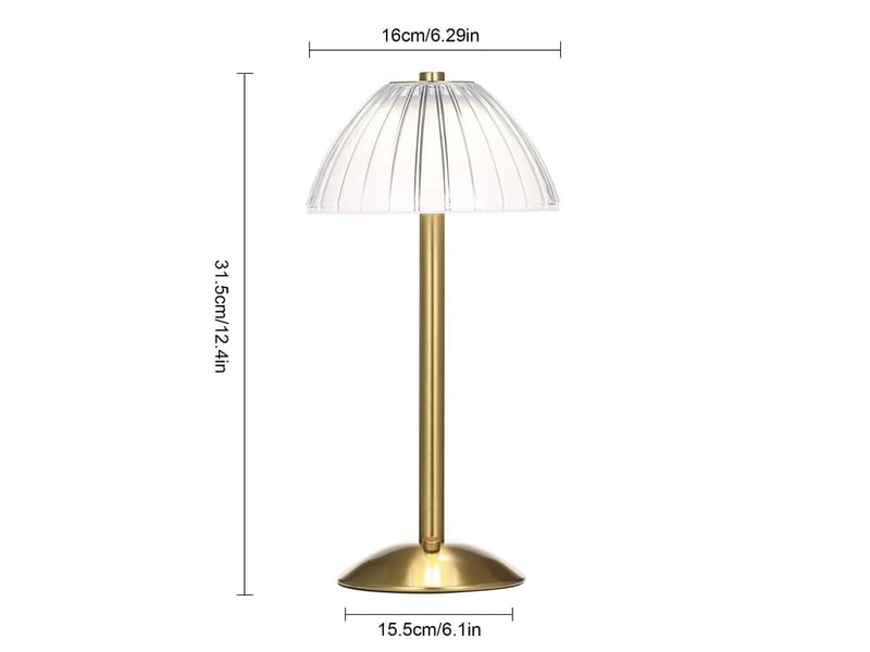  Lampe de chevet led sans fil rechargeable usb, commande tactile, 3 températures de couleur  - Conforama C