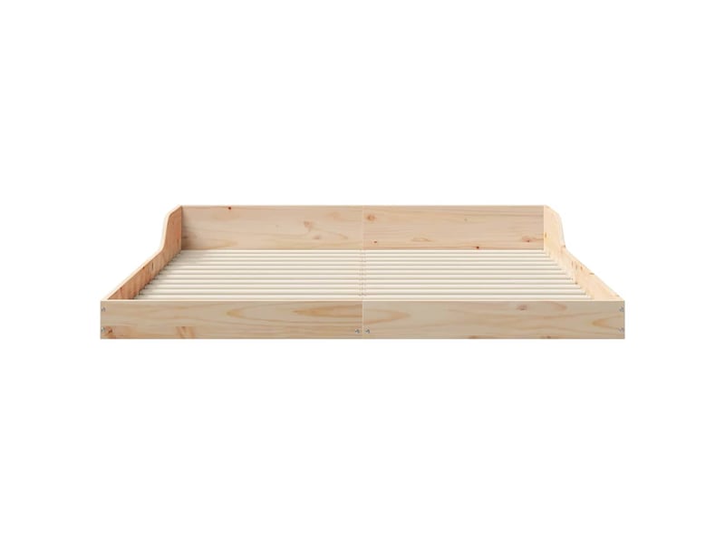  Lit double- lit adulte -  cadre de lit marron 150 x 200 cm pin massif  - Conforama D