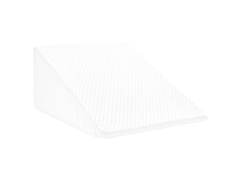 Coussin pour les jambes, oreiller 60 x 50 x 30 cm doux blanc cf56579 - Conforama A