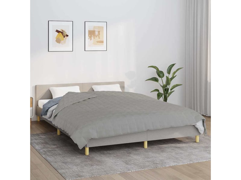  Couverture lestée adulte gris 220x240 cm 15 kg tissu shl14905  - Conforama B