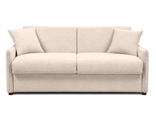Canapé droit fixe BESTMOBILIER ADELE 3 places Tissu beige