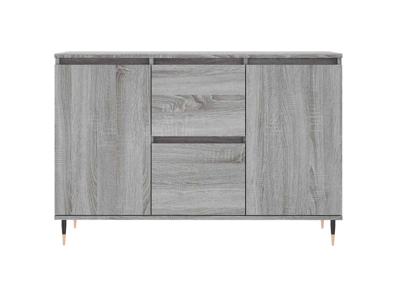  Buffet - bahut - meuble de rangement sonoma gris 101,5x35x70 cm bois d'ingénierie  - Conforama E