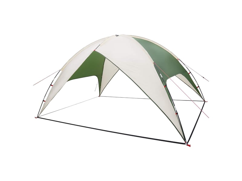  Tente de camping avec un abri imperméable 4 personne vert shl60038  - Conforama E