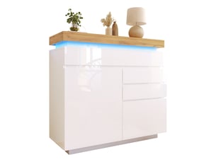 Buffet    <strong></strong> <strong></strong> - 110 cm coloris blanc 