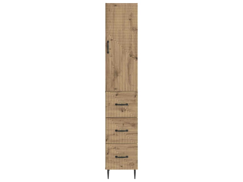  Ensemble de meubles 2 pcs, rangement de salon 33 x 34,5 x 90 cm bois d'ingénierie shl7333  - Conforama E