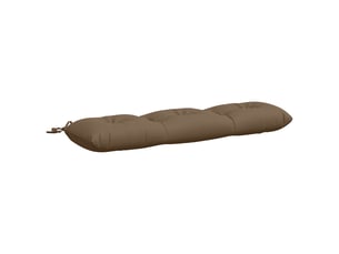 Coussin de banc, coussin d'assise, coussin de canapé vianen 100 % polyester taupe 110 x 30 x 12 cm cf53995