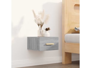 Lot de 2 tables de chevet - cabinet de chevet - table de nuit murales sonoma gris 35x35x20 cm