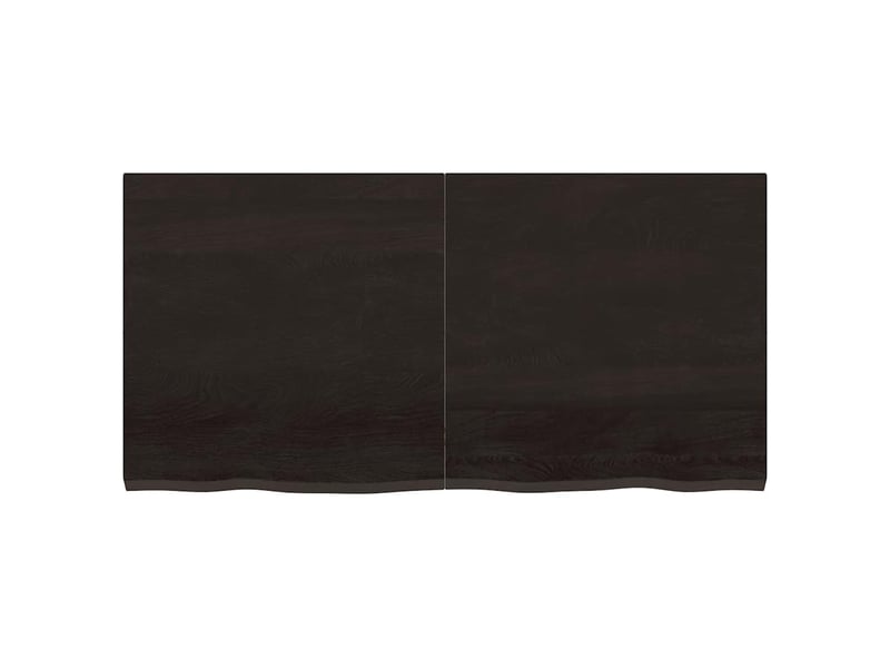  Comptoir de salle de bain, plan de travail marron foncé bois massif traité cf65872  - Conforama D