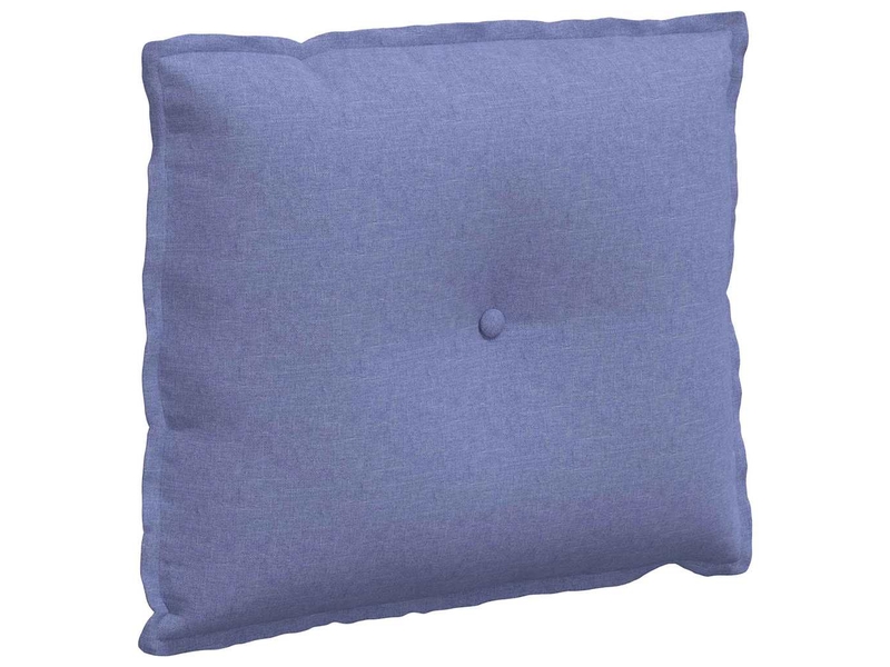 Coussin de dos, coussin de dossier bleu denim 60 x 19 x 50 cm tissu cf54551  - Conforama A